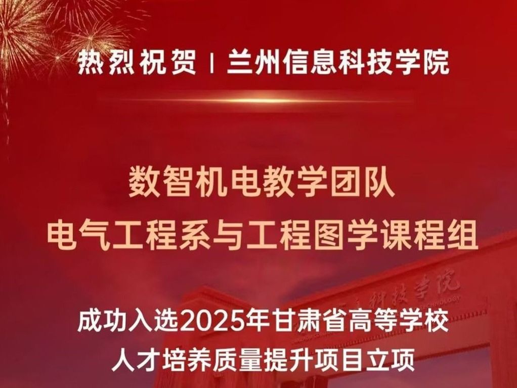 伟德国际victor1946在2025年甘肃省高等学校人才培养质量提升项目中喜获佳绩！